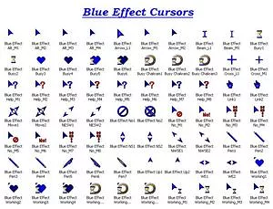 Blue Effect Cursors