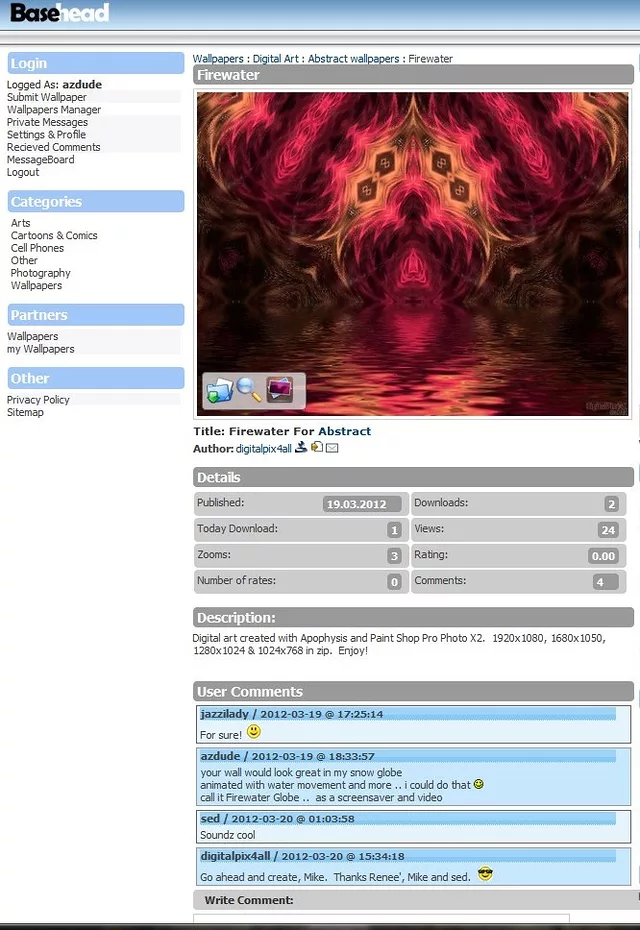 Firewater Globe Screensaver Collaboration
