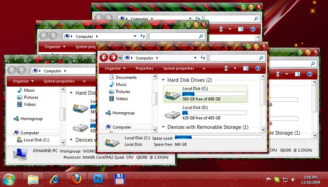 Holidays WindowBlinds skin