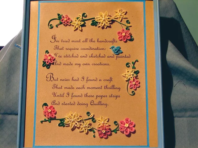 Quilling Poem