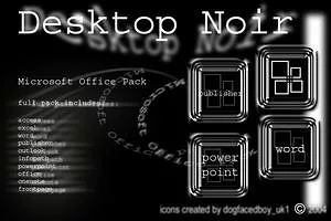 Desktop Noir Microsoft Office Pack