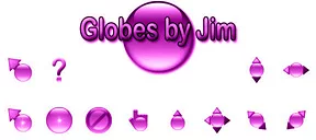 Globes by Jim - Purple small