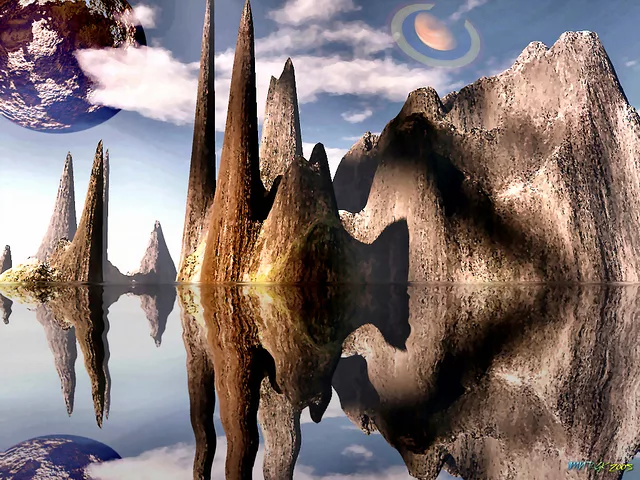 Pointed rock-2(Calm_Reflections)