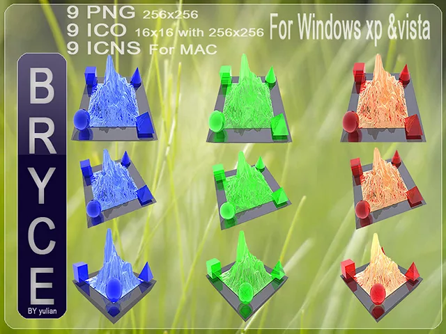 Bryce ico,icns &amp; png