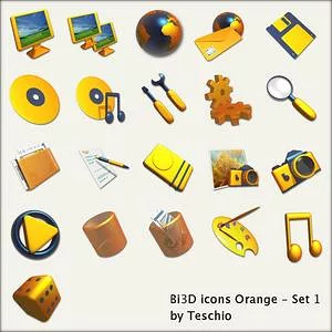 Bi3D icons - Orange