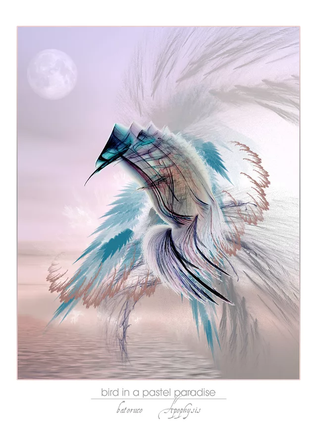 Bird in a Pastel Paradise