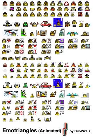 Emotriangles DuoPixels Animated