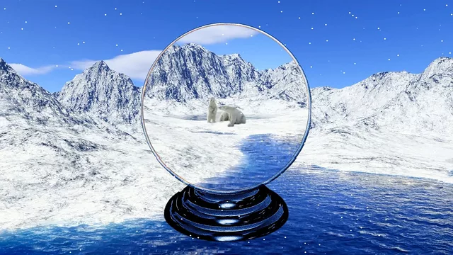 Polar Bear Snow Globe Preview