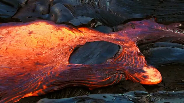Lava Flowing