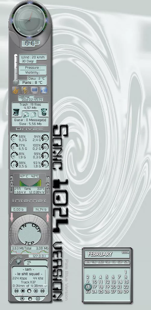 Sonic 1024 Pale Blue