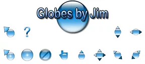 Globes by Jim - Blue small