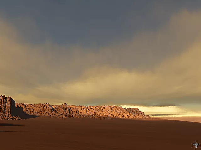 Morning in desert