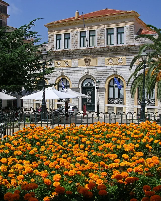 Building and Flowers