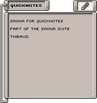 Saona for QuickNotes