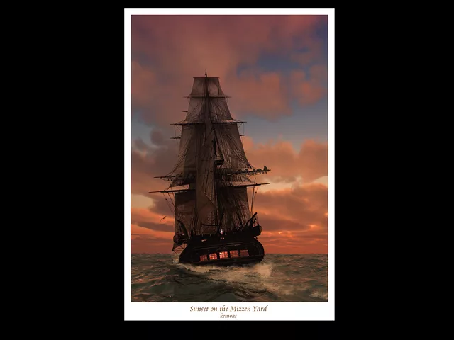 V2 Sunset on the Mizzen Yard