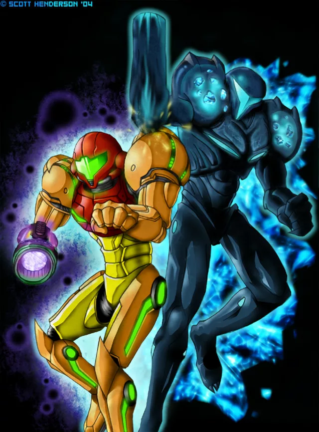 Samus &amp; Dark Samus