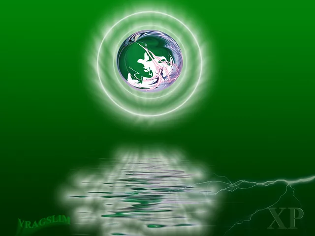 reflections of green