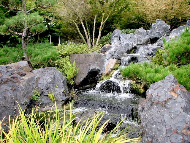 Japanese Gardens Waterfall