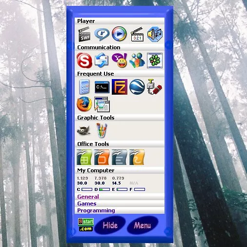 8start White With Blue Border