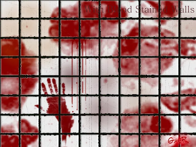 With Blood Stained Walls