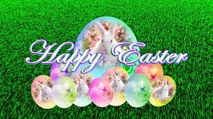 Easter Bunny Eggs Logon