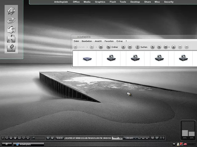 black-white and glass