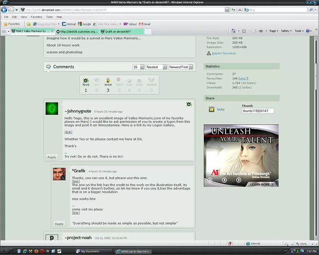 Mars: Valles Marineris by Grafik