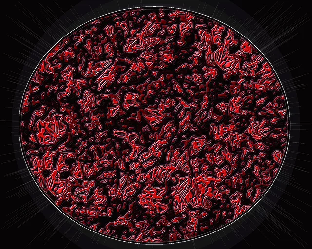 Dead Blood Cells In Microscope