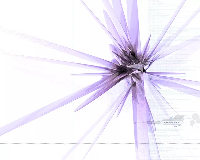 Crystals (color variations in white background)