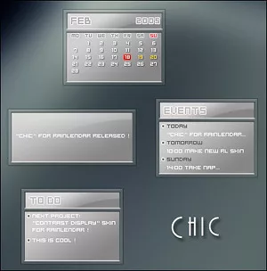 Chic Rainlendar