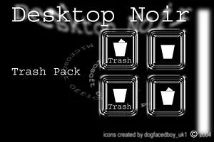 Desktop Noir Trash Icon