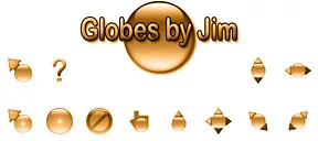 Globes by Jim - Orange small