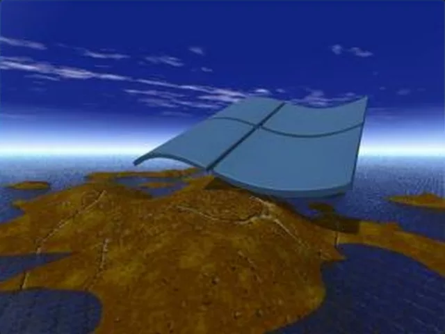 Windows dark afternoon