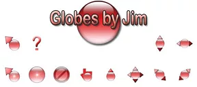 Globes by Jim - Red small