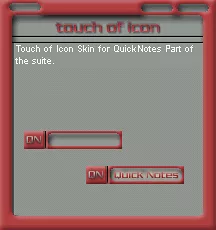 touch of icon for quick notes