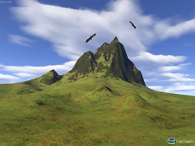 Eagles over Mountain