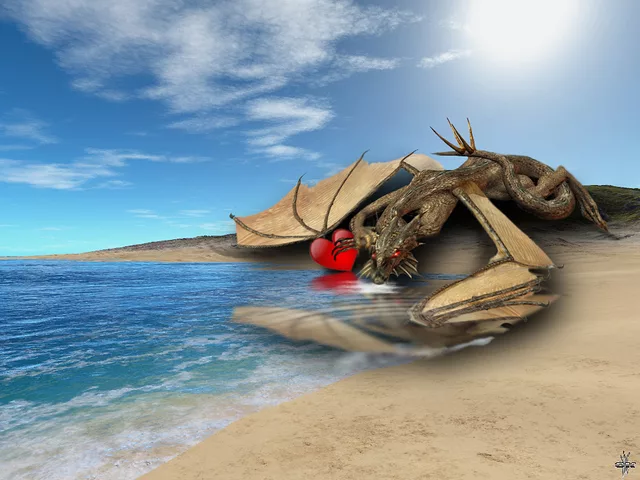 Dragon and heart