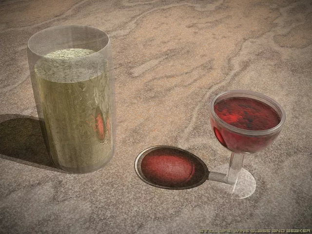 Wine Glass &amp; Beaker