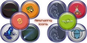 10 filesharing software icons