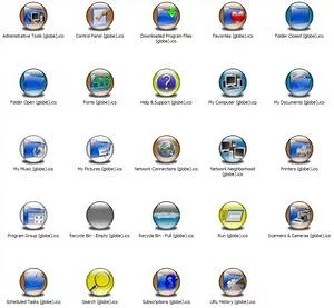 System 1 Icons (Globe)