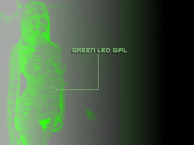 green led girl