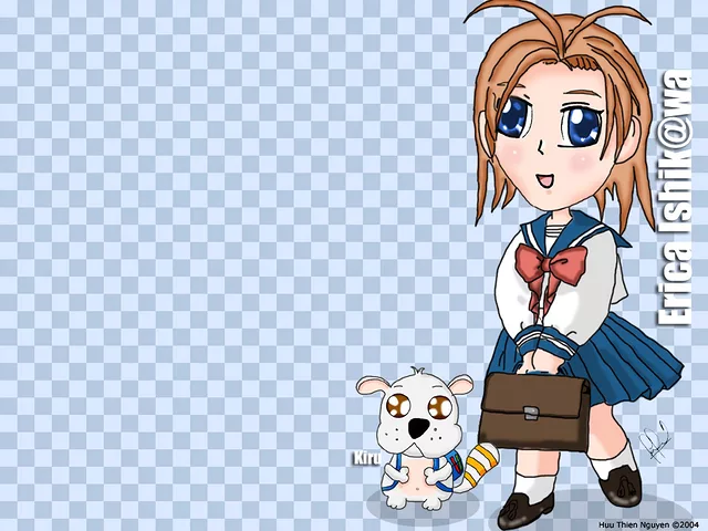 Erica and Kiru - School Day